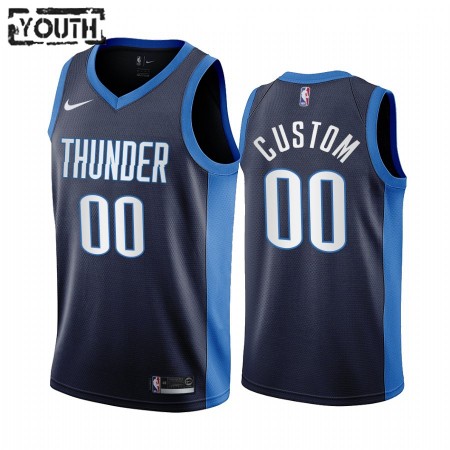 Kinder NBA Oklahoma City Thunder Trikot Benutzerdefinierte 2020-21 Earned Edition Swingman